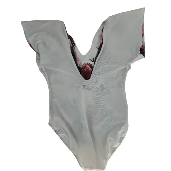 Albion Swimsuit One-Piece Desert Rose Cape Feminine Floral Sexy Modest Beach Sun - Picture 7 of 15